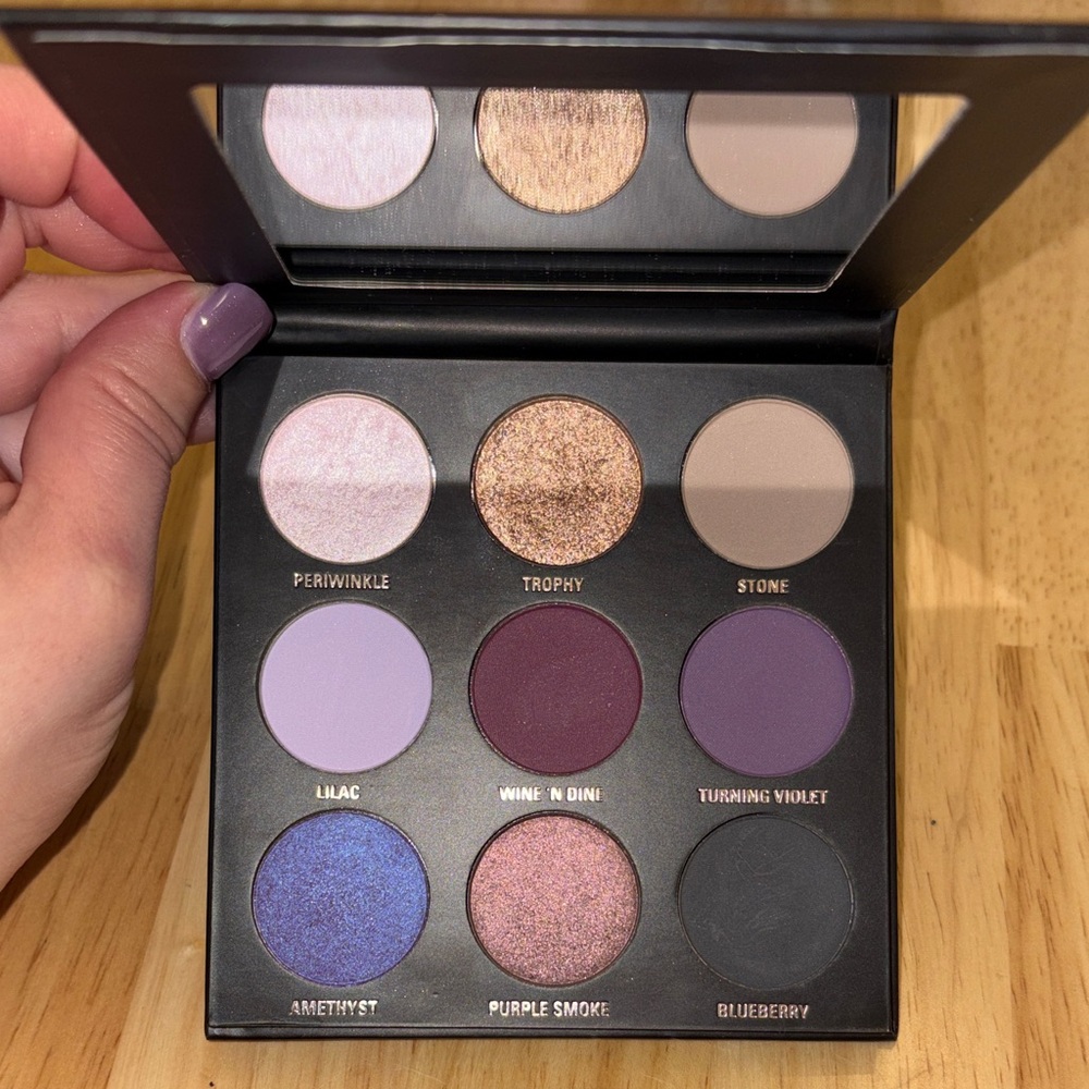 Kylie Jenner Pressed Powder Eyeshadow Palette- Purples, gold, bronze, blue/black